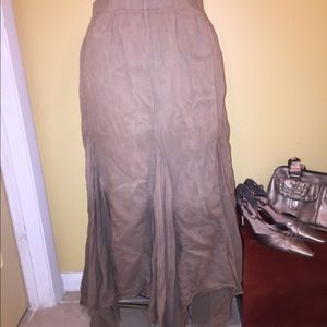 Army Green Ombré Sharkbite Skirt Sz XL